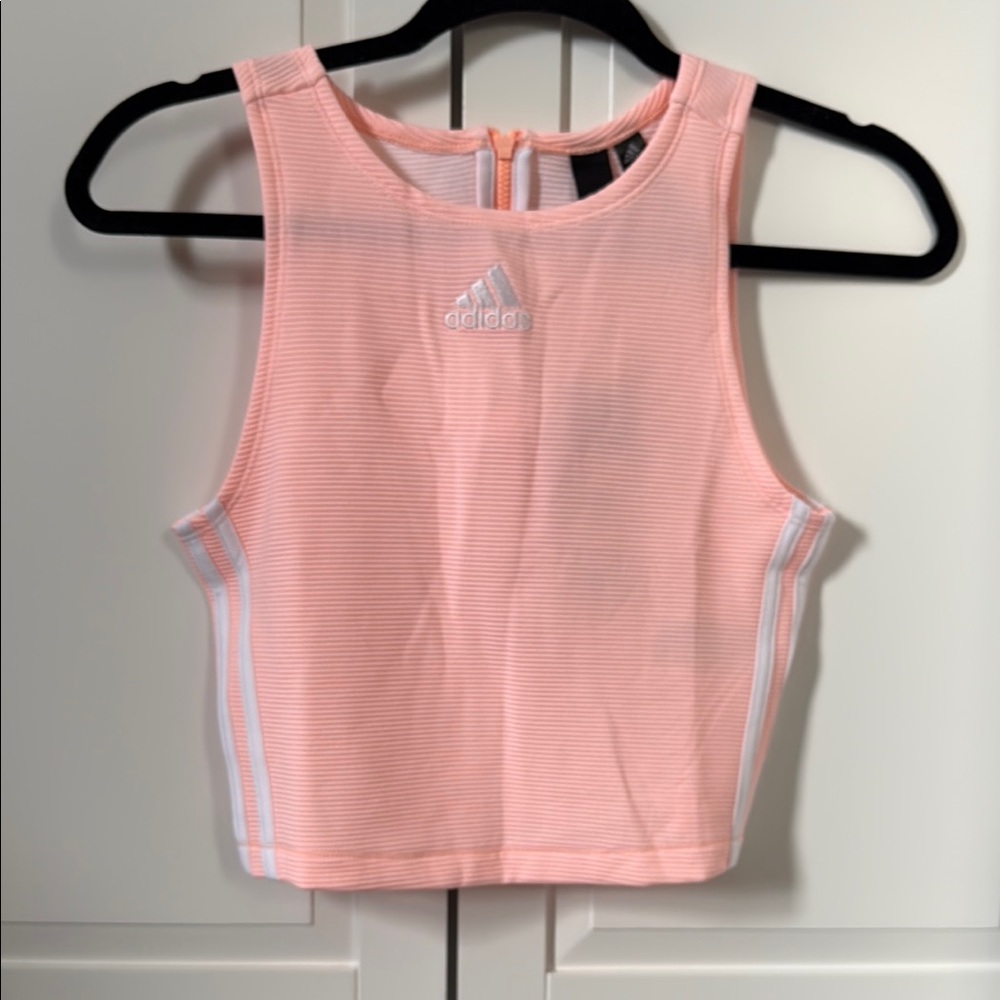 Pink Sleeveless Zip-Back Top